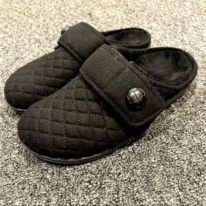 Women's Vionic Carlin Black Quilted Arch Support Slipper sz 10
